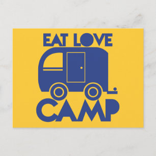 EAT LOVE CAMP POSTCARD