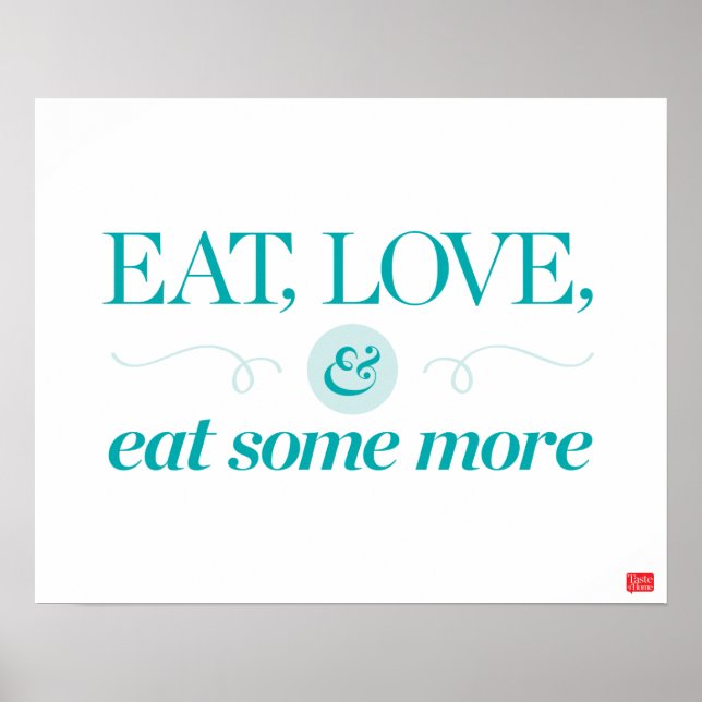 Eat, Love & Eat Some More Poster (Front)