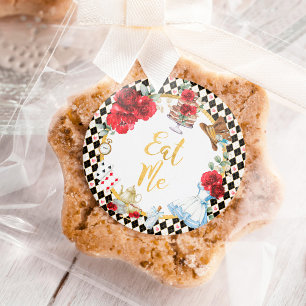 EAT ME Alice in Wonderland Tea Party Favours Classic Round Sticker