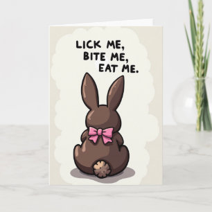 Eat Me Bunny Fun Card
