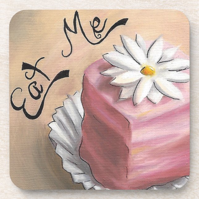 Eat Me Coaster Alice in Wonderland Coaster (Front)
