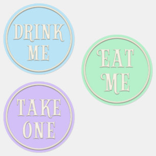 "Eat Me, Drink Me, Take One" Wonderland Tea Party 