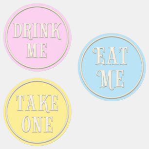 "Eat Me, Drink Me, Take One" Wonderland Tea Party