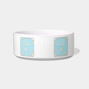 "Eat Me" Wonderland Tea Party Purple Emblem Food Bowl