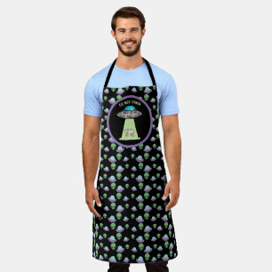 Eat Mor Chiken Aliens Abducted Our Cow Funny Apron