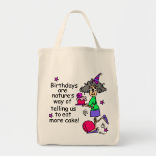 Eat More Cake Birthday Humour Tote Bag