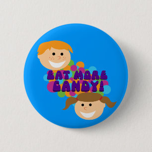 Eat More Candy Retro Kids 6 Cm Round Badge