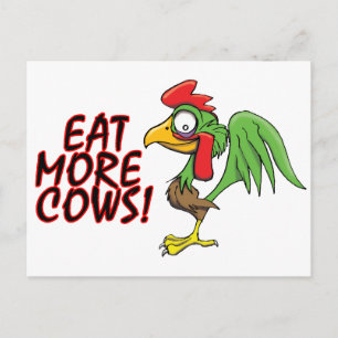 EAT MORE COWS! POSTCARD