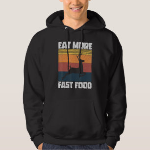 Eat More Fast Food For Hunters Vintage Deer Hunti Hoodie