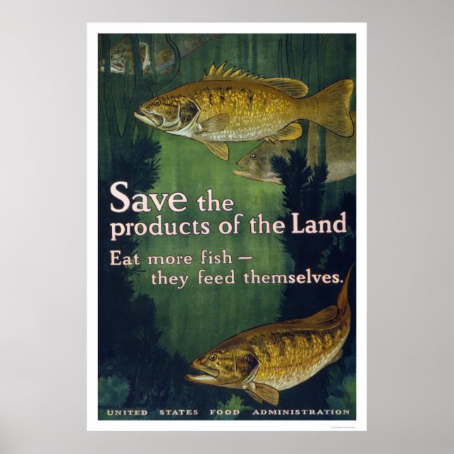 Eat More Fish Poster 1917 (Front)