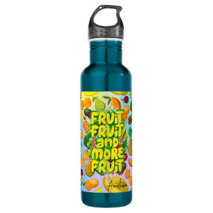 Eat more fruit   motivational healthy food yoga 710 ml water bottle