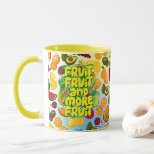 Eat more fruit motivational healthy food yoga mug