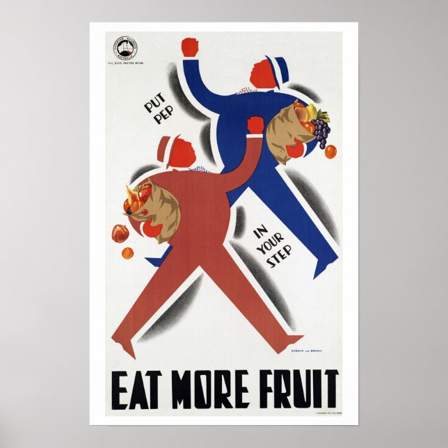 Eat More Fruit  ~ Vintage Australia Travel Poster (Front)