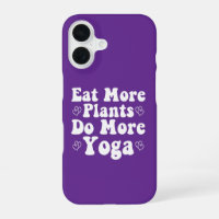 Eat More Plants Do More Yoga Saying Novelty Heart