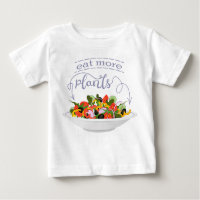 Eat more plants fresh salad motivation lettering
