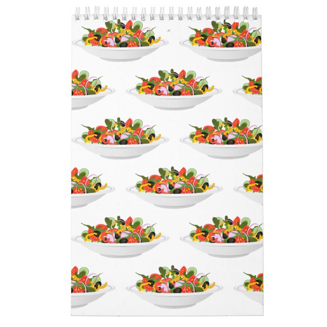 Eat more plants fresh salad motivation lettering calendar (Cover)