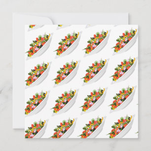 Eat more plants fresh salad motivation lettering card