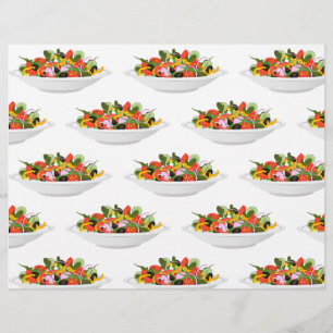 Eat more plants fresh salad motivation lettering custom letterhead
