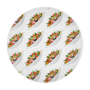 Eat more plants fresh salad motivation lettering cutting board