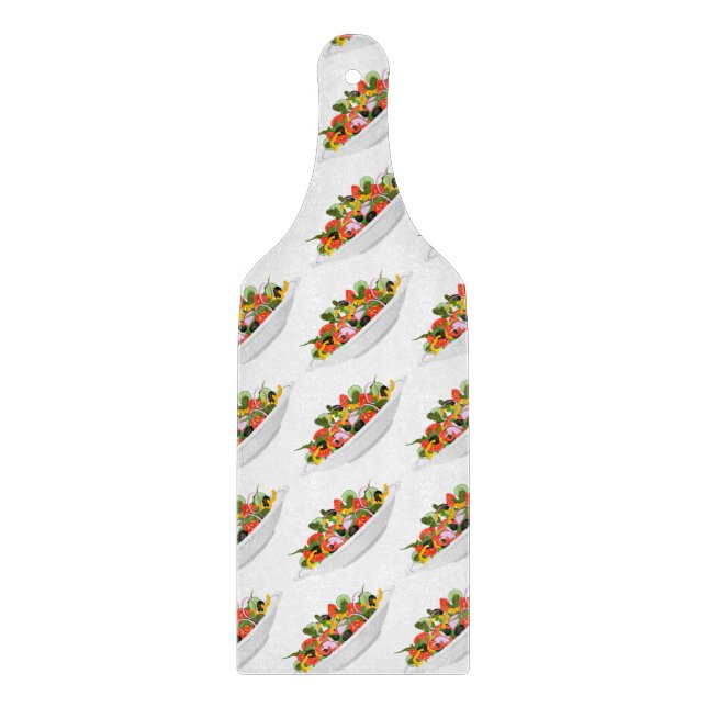 Eat more plants fresh salad motivation lettering cutting board (Front)