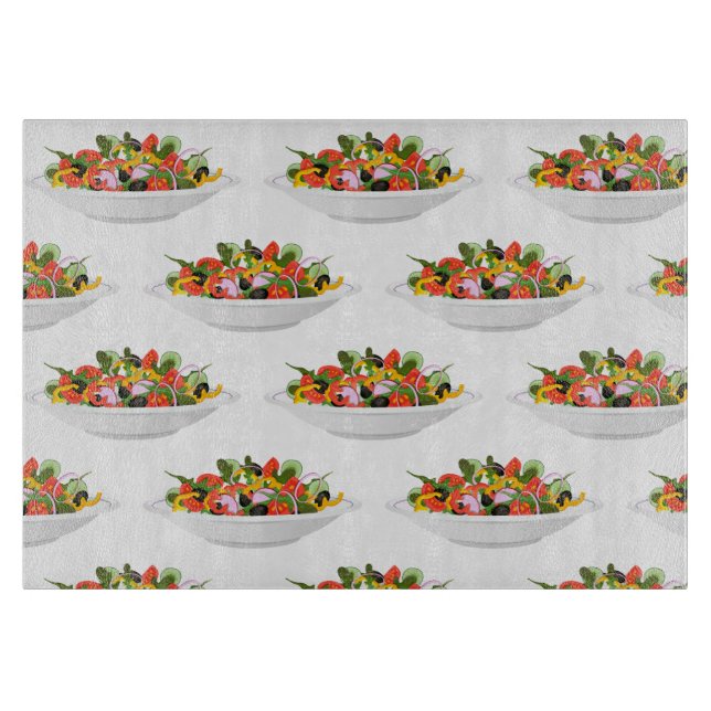 Eat more plants fresh salad motivation lettering cutting board (Front)