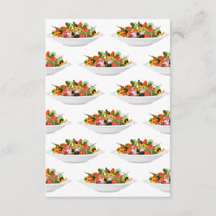 Eat more plants fresh salad motivation lettering enclosure card