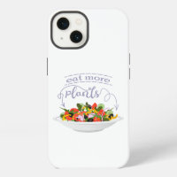 Eat more plants fresh salad motivation lettering