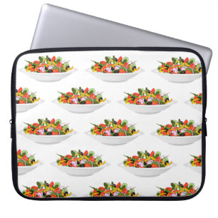 Eat more plants fresh salad motivation lettering laptop sleeve