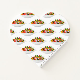 Eat more plants fresh salad motivation lettering notebook