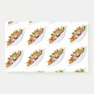 Eat more plants fresh salad motivation lettering post-it notes