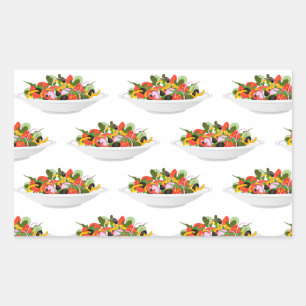 Eat more plants fresh salad motivation lettering rectangular sticker