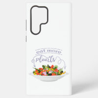 Eat more plants fresh salad motivation lettering