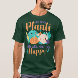 Eat More Plants Veggies World Vegetarian Day Vegan T-Shirt