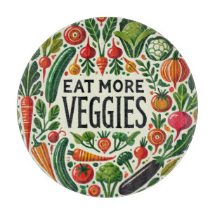 Eat More Veggie Veggie Garden Cutting Board