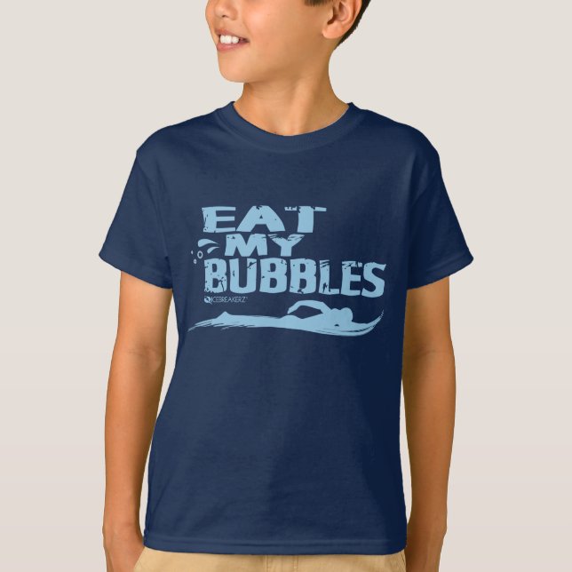 EAT MY BUBBLES SWIMMING T-SHIRT (Front)