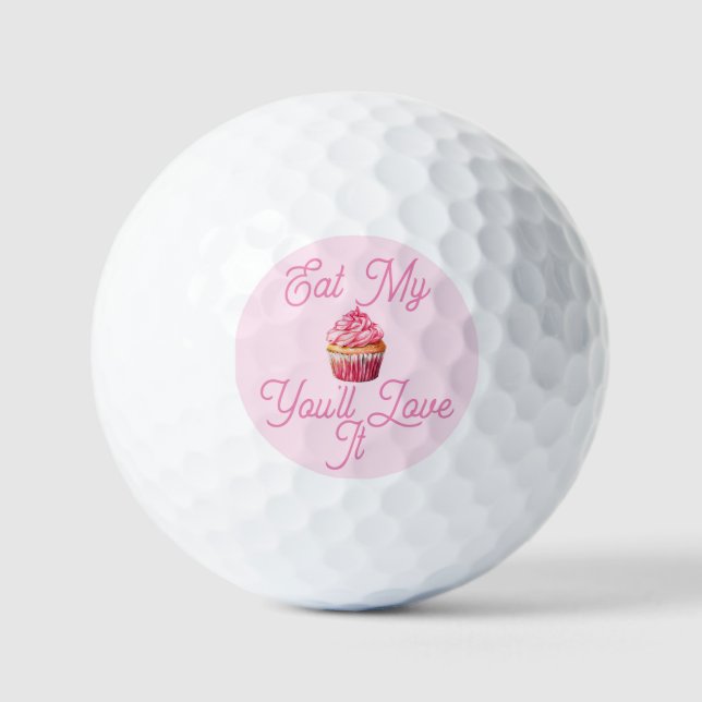 Eat My Muffin Golf Ball (Front)