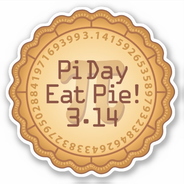 Eat Pie on Pi Day (Front)