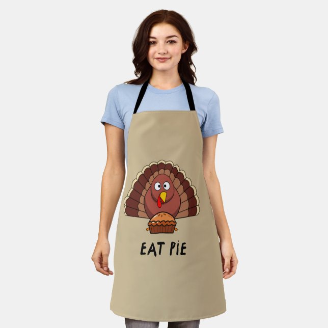 Eat Pie With Thanksgiving Turkey    Apron (Worn)