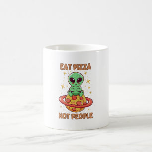 Eat pizza not people coffee mug
