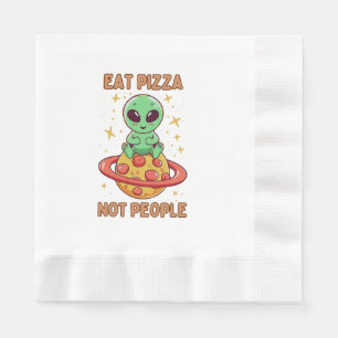 Eat pizza not people napkin