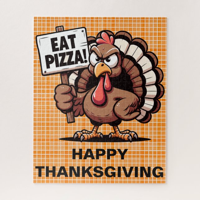 Eat Pizza Turkey Puzzle (Vertical)