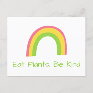 Eat Plants Be Kind Invitation Postcard