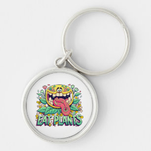 Eat Plants Key Ring