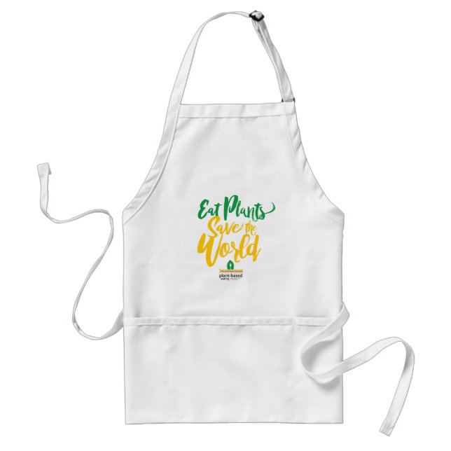 Eat Plants Save the World Standard Apron (Front)