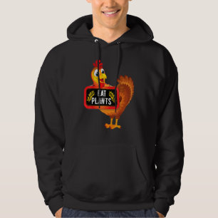 Eat Plants Vegan Vegetarian Turkey Thanksgiving_2 Hoodie