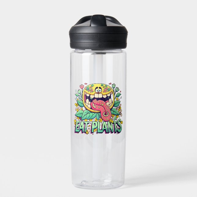 Eat Plants Water Bottle (Front)