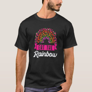 Eat Rainbow Vegan Vegetarian Veganism Vegetarianis T-Shirt