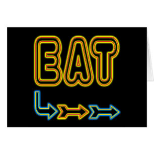 Eat Retro Neon Sign Art