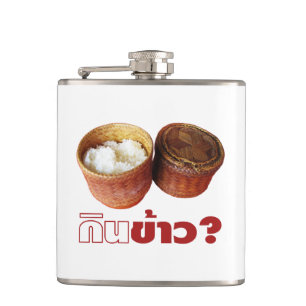 Eat Rice? [Gin Khao?] ... Thai Isan Lao Food Hip Flask