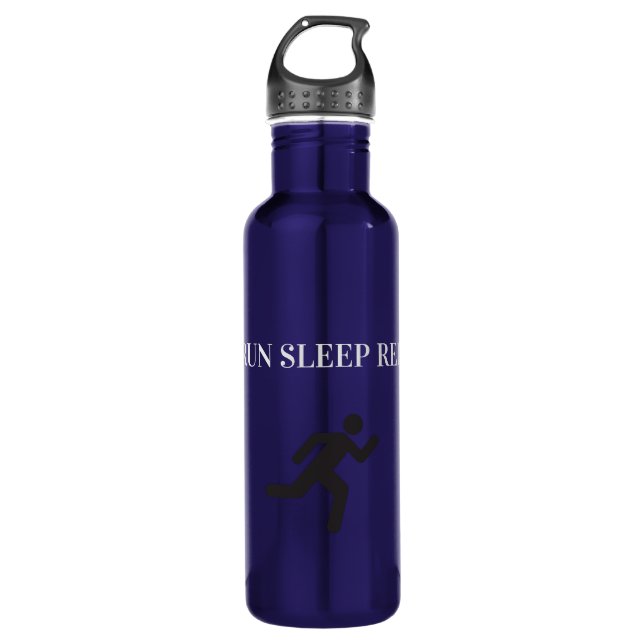 Eat ,Run,Sleep,Repeat Blue 710 Ml Water Bottle (Front)
